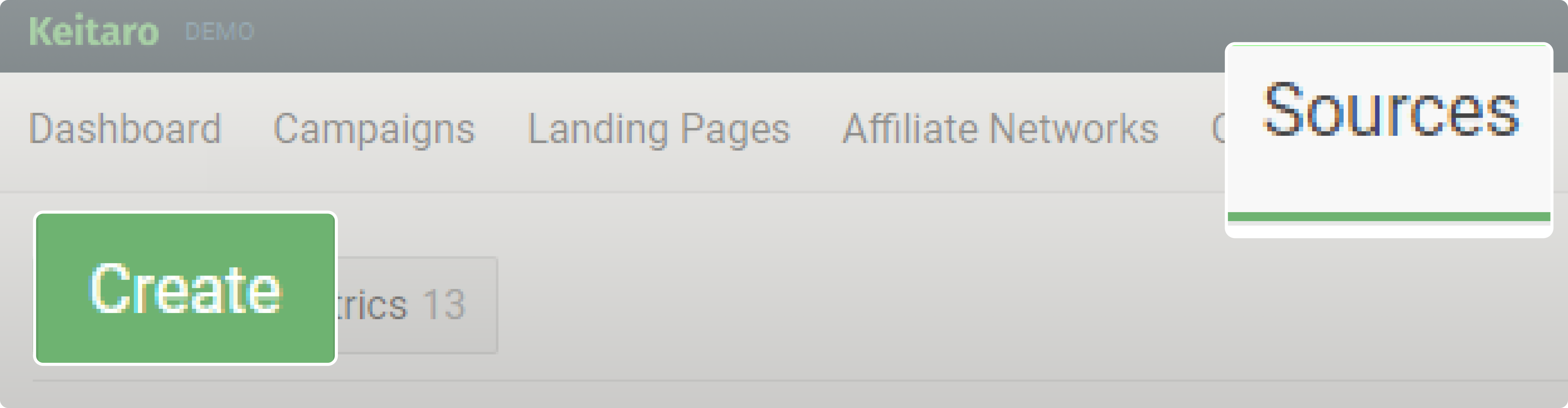 Setting up the campaign via Keitaro
