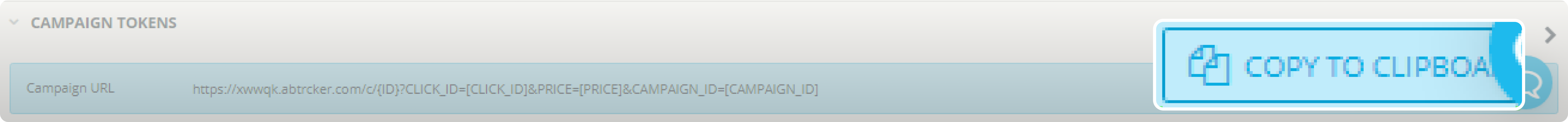 Copy to clipboard button