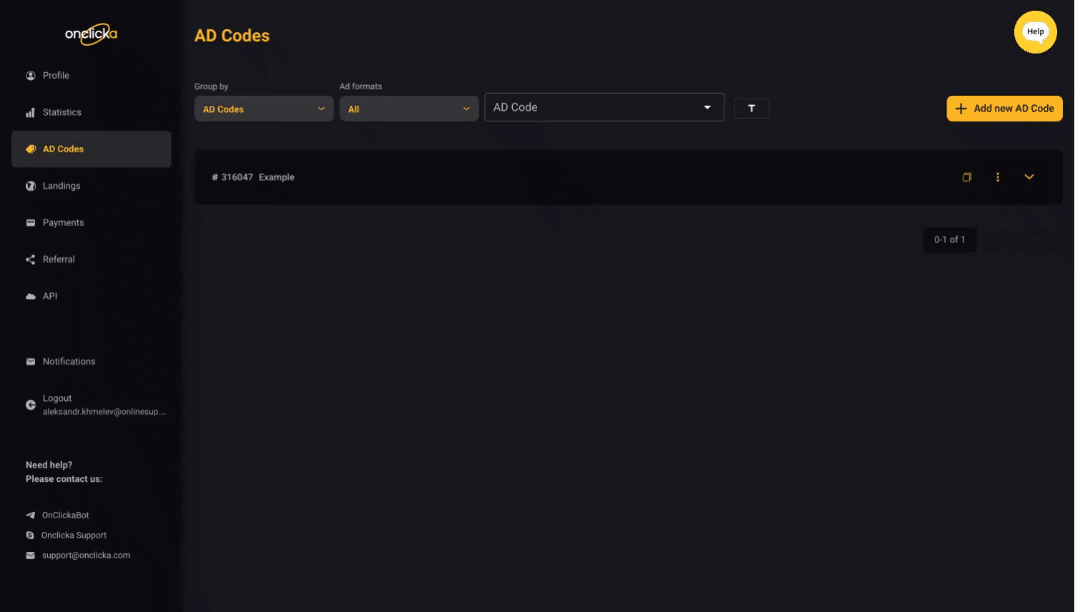 Copying a link after it's added