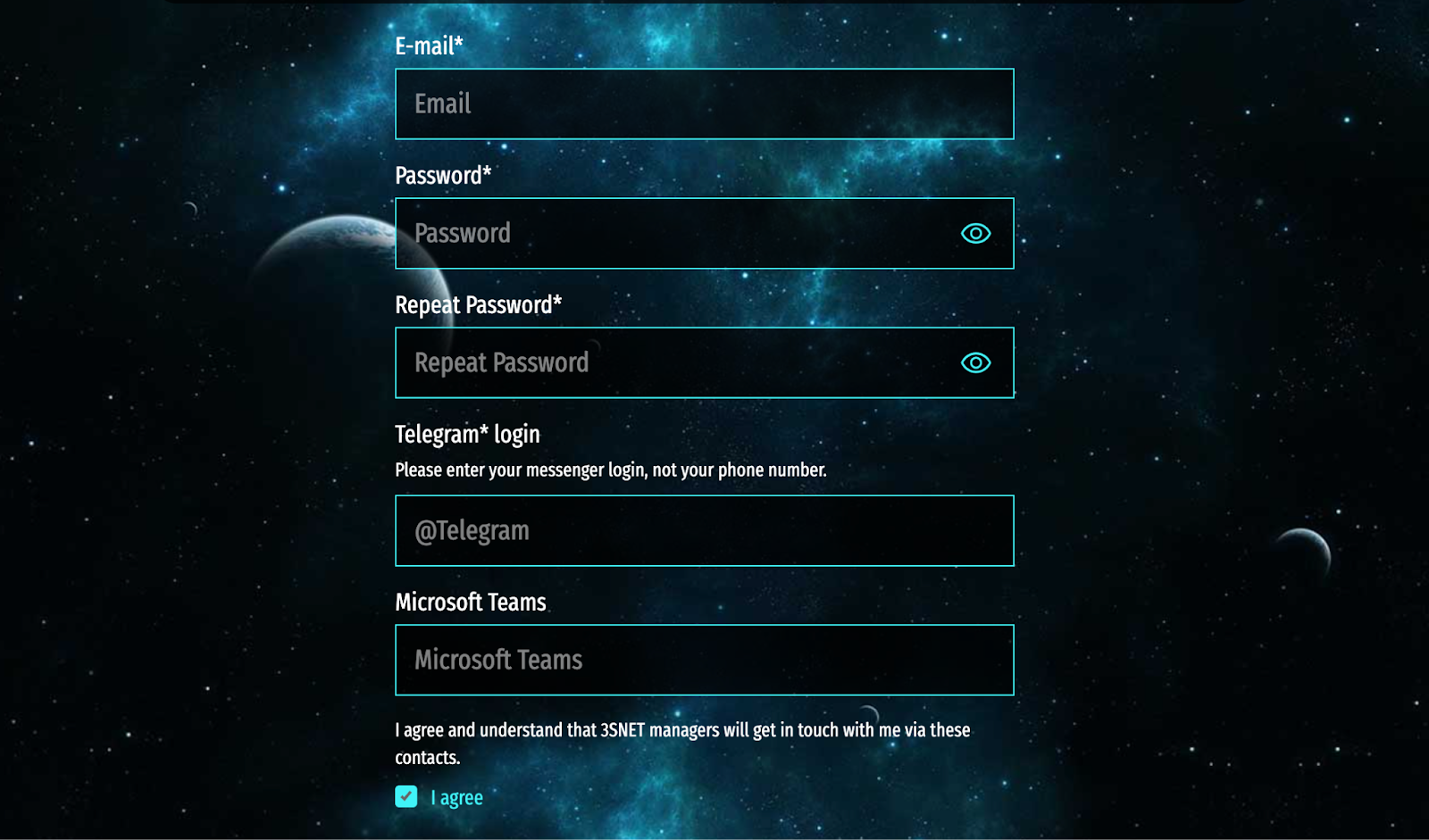 Step 1: Register and link your OnClickA and 3SNET accounts.